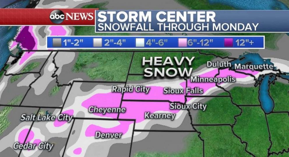 PHOTO: Heavy snow is forecast for parts of the Midwest.