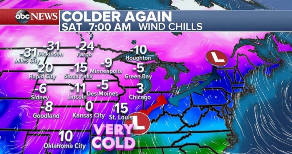 PHOTO: The Midwest will experience chilly temperatures.