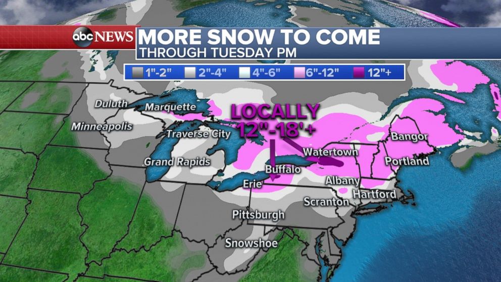 PHOTO: The Great Lakes region will be hit with snow in the coming days.
