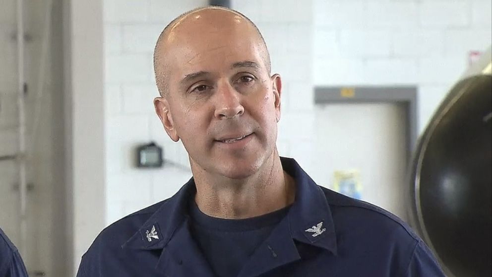 PHOTO: Mark Fedor, the U.S. Coast Guard Chief of Response at Seventh Coast Guard District, holds a press conference about the missing cargo ship El Faro, Oct. 5, 2015.