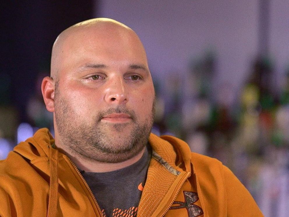 Christopher McCowens former coworker Matthew Salamone is seen here during an interview with ABC News.