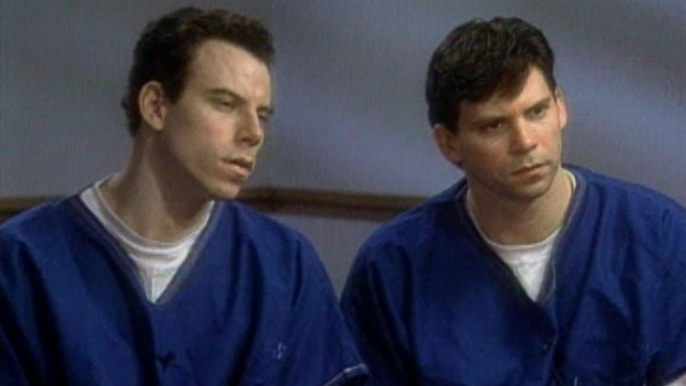 Erik (left) and Lyle (right) Menendez are shown here during a 1996 interview with ABC's Barbara Walters. 