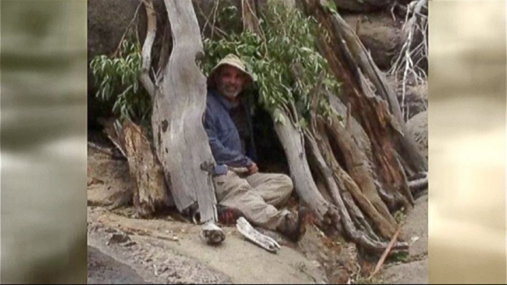 PHOTO: Vilhauer built this make shift hut after encountering a wolverine, bears and deer.