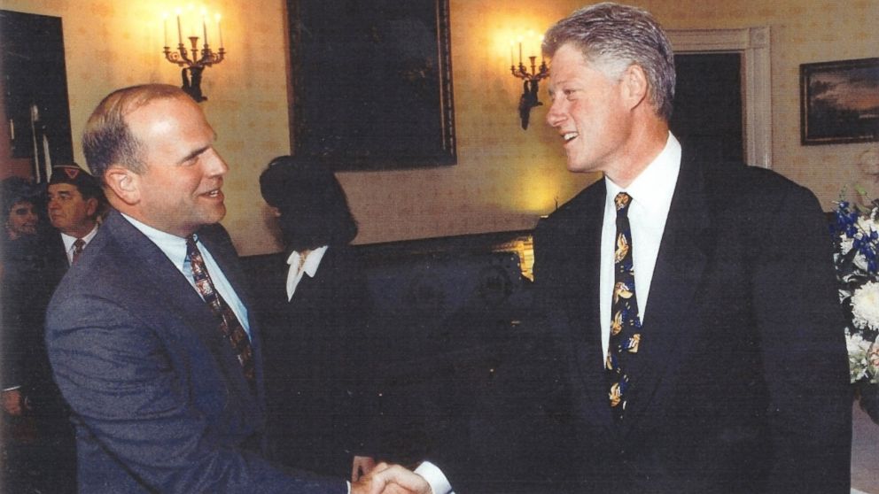 PHOTO: Col. Tim Milbrath with former President Bill Clinton.
