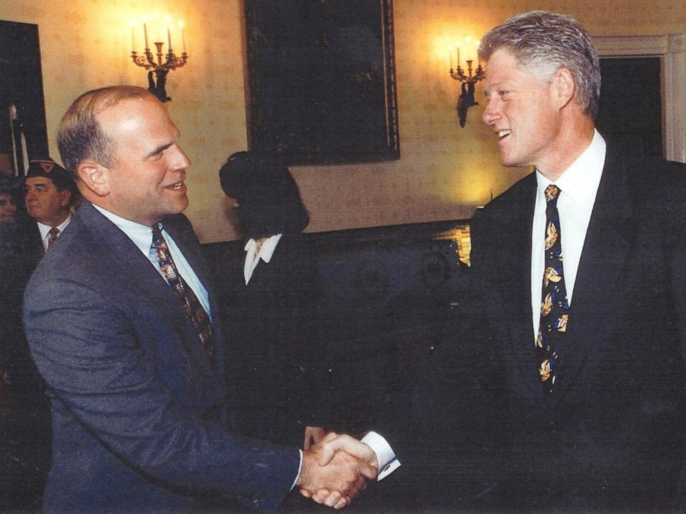 PHOTO: Col. Tim Milbrath with former President Bill Clinton.