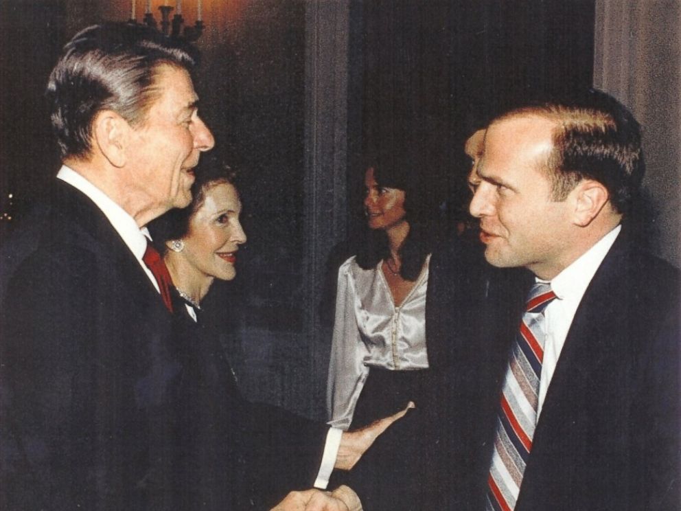 PHOTO: Col. Tim Milbrath with former President Ronald Reagan.