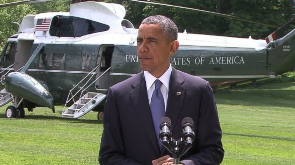 President Obama makes a statement regarding Iraq on June 13, 2014. 