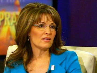Sarah Palin speaks with Oprah Winfrey
