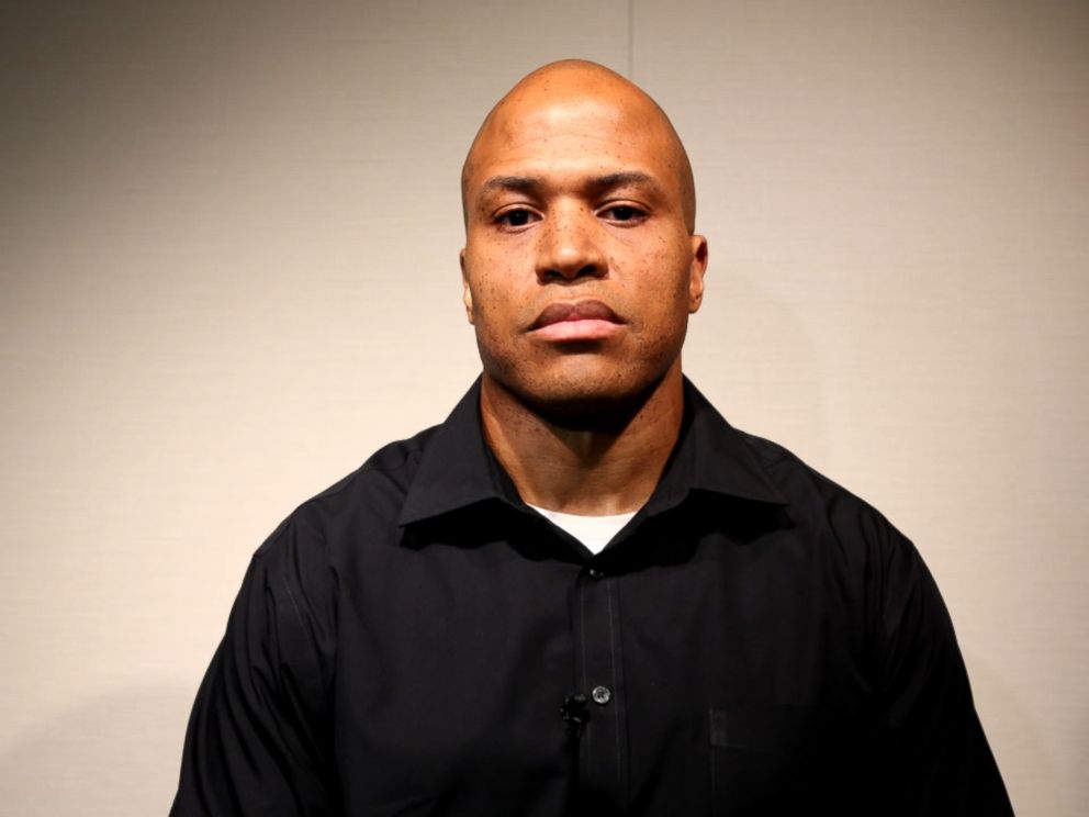 Rasheed Muwallif, an African-American Muslim police officer from Indianapolis, is shown here during Nightlines discussion on racial issues.