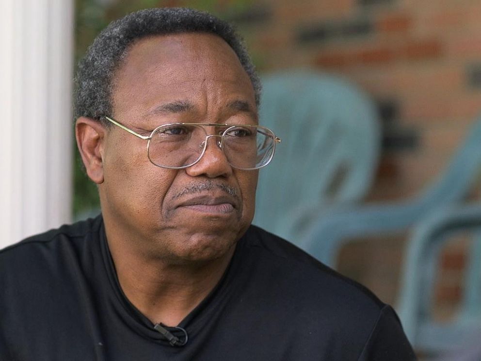 Christopher McCowens father Roy McCowen is seen here during an interview with ABC News.