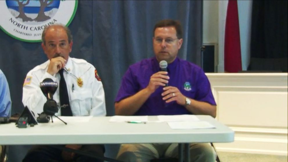 PHOTO: A press conference in North Carolina on June 15, 2015 to address the shark attacks that recently occurred. 