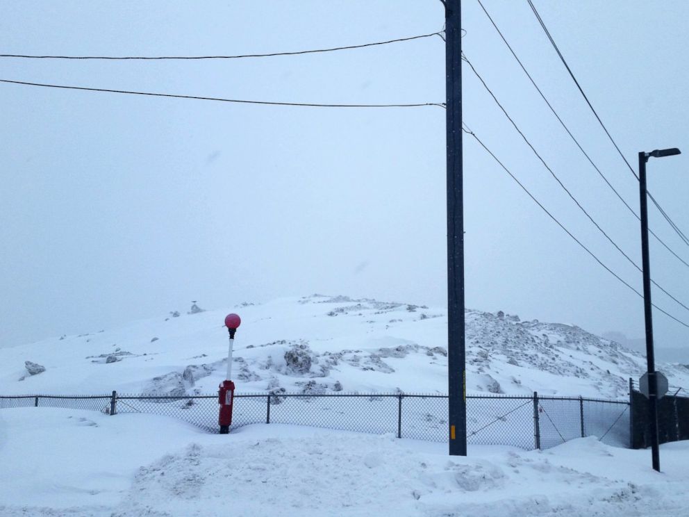 PHOTO: A snow pile in Boston, the product of a recent onslaught of winter storms.