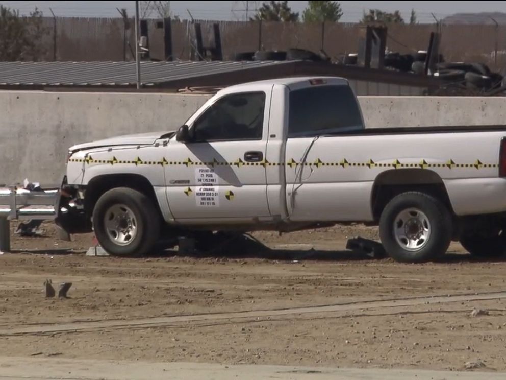 Guardrail Maker Walks Out On First Day Of New Crash Test Abc News