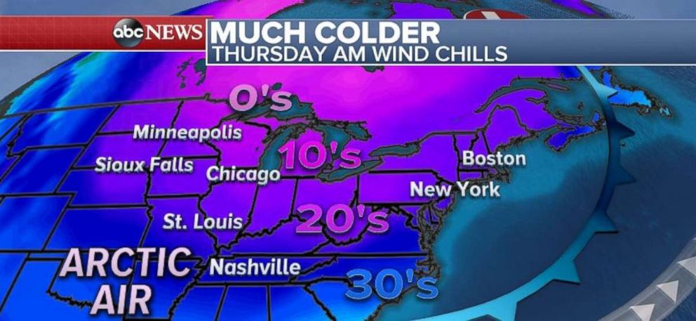PHOTO: The Great Lakes region will experience chillier temperatures Thursday.