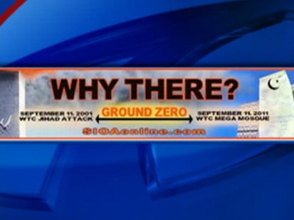 VIDEO: An ad opposing a mosque near ground zero shows a plane flying into twin towers.