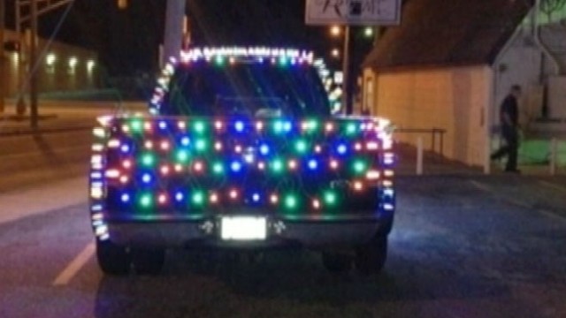 truck christmas lights