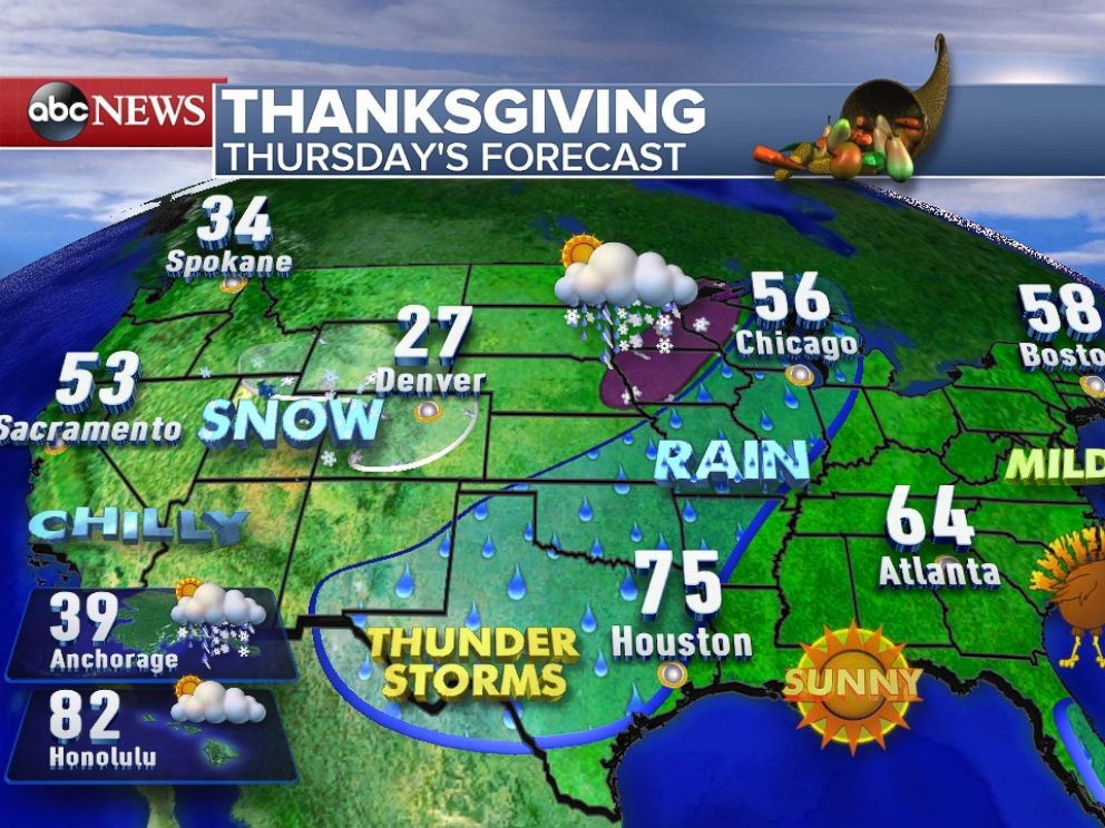 Your Thanksgiving Weather Forecast - ABC News