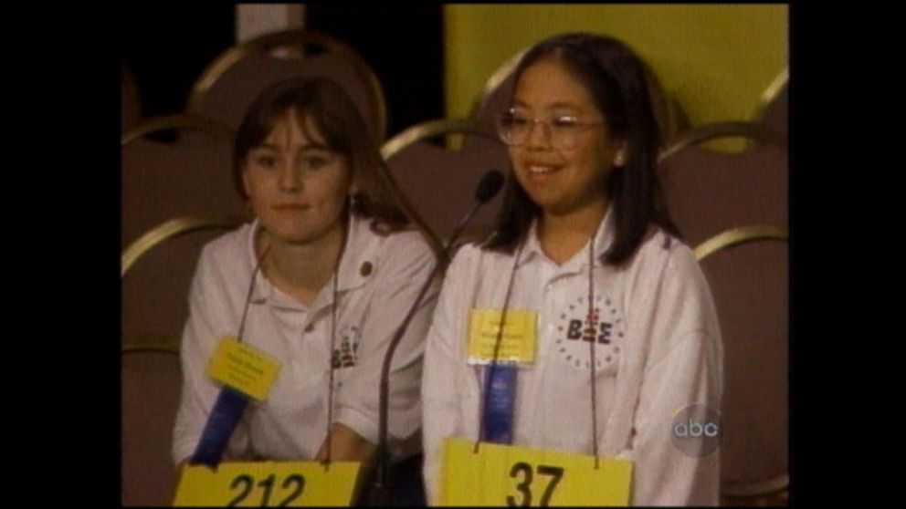 PHOTO: Wendy Guey, right, won the Scripps National Spelling Bee in 1996 after correctly spelling the word "vivisepulture".
