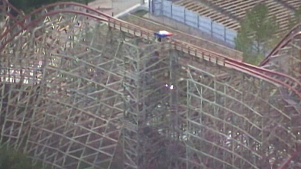 A woman has died after an accident on a rollercoaster at the Six Flags Over Texas amusement park in Arlington, Texas on July 19, 2013.