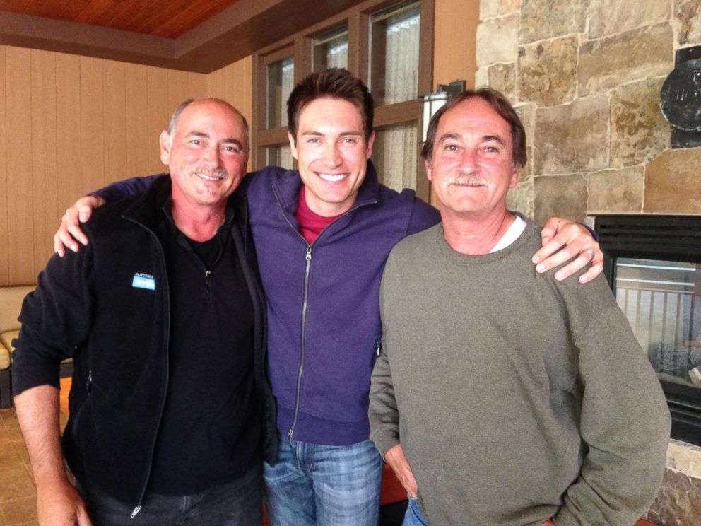 ABC's Whit Johnson (center) is seen here with his father (left) and his uncle (right) in Utah.  