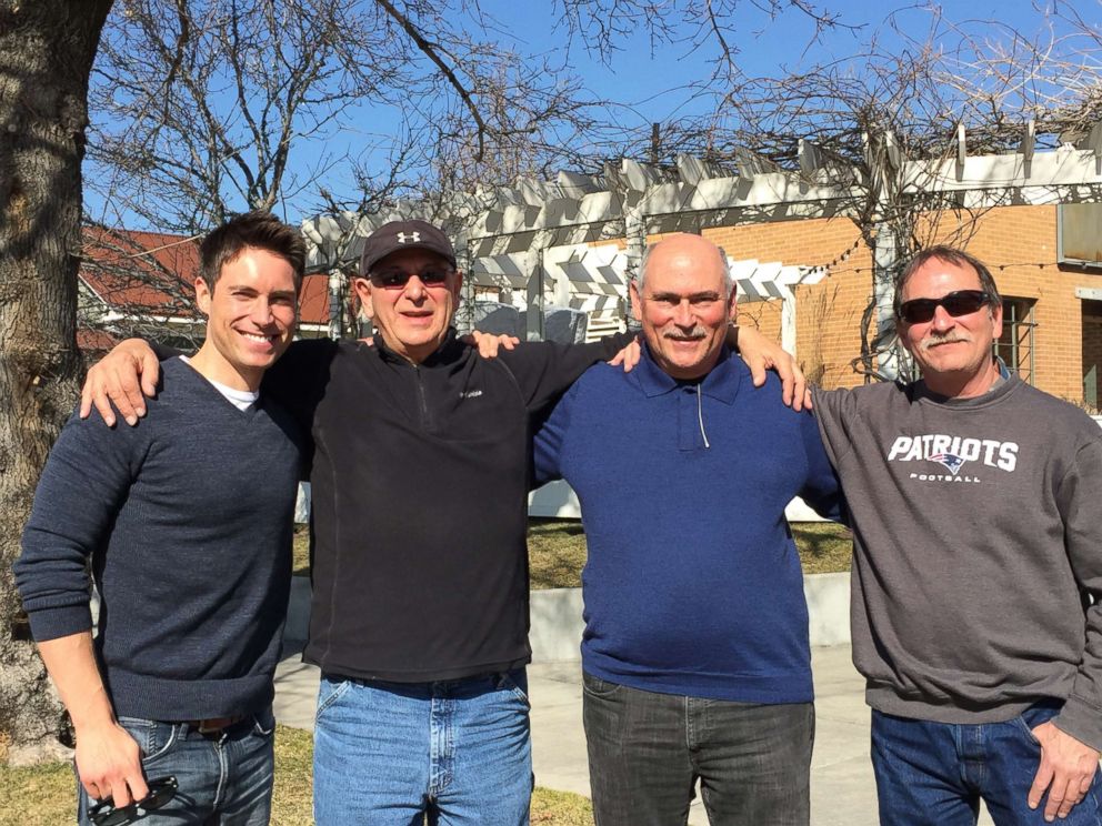From left to right: ABC's Whit Johnson is seen here with his uncle who lives in Wyoming, his father and his other uncle who lives in Utah.