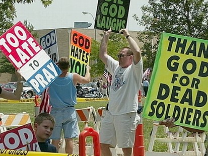 VIDEO: A church group has outraged families by disrupting over 600 military funerals.