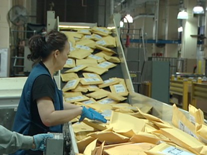VIDEO: Latest numbers show the Postal Service drowning in red ink, despite busy season.