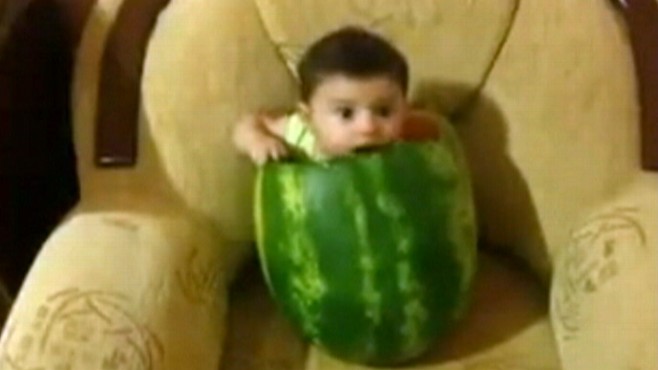 Watermelon Baby Becomes Viral Video Hit Video Abc News