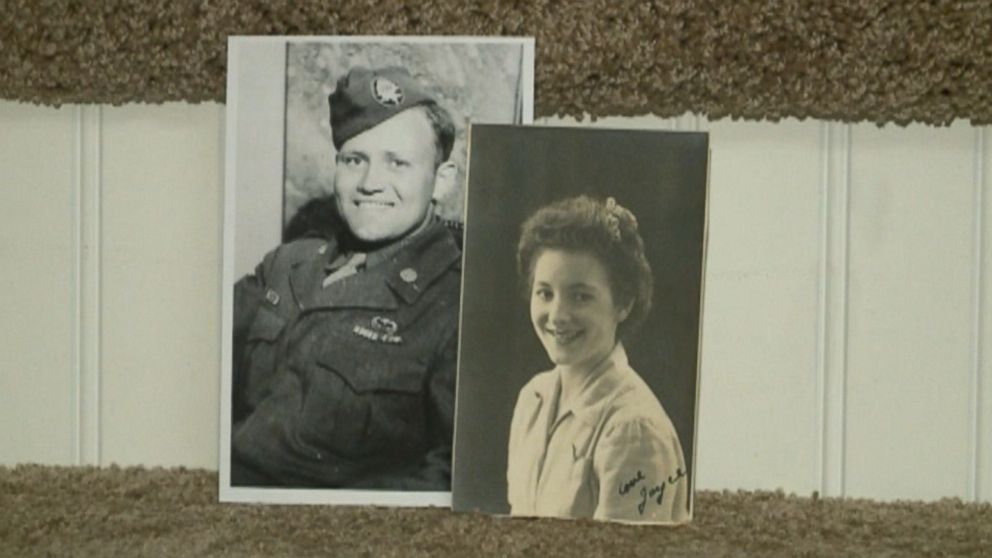 PHOTO: Norwood Thomas recently reunited with Joyce Durrant Morris, a girl he dated while he was deployed outside London, UK during the war, after over 70 years apart.