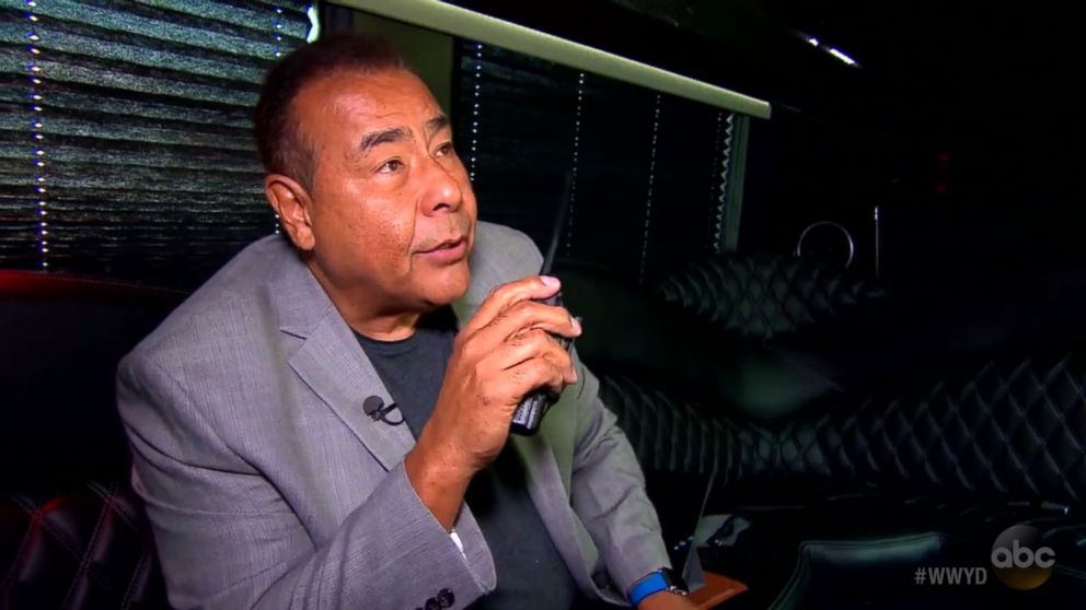 "What Would You Do?" host John Quinones feeds lines to the actors from the control truck.