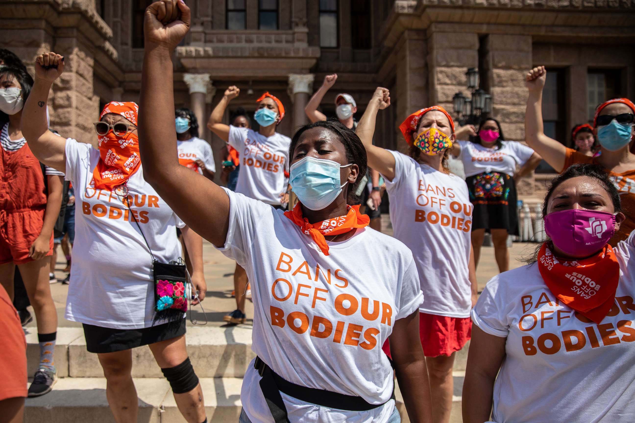 PHOTO: A Bans Off Our Bodies protest at the Texas State Capitol in Austin, Texas, Sept. 1, 2021.