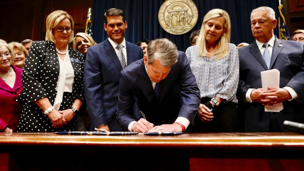 Georgia signs bill into law banning abortion after 6 weeks