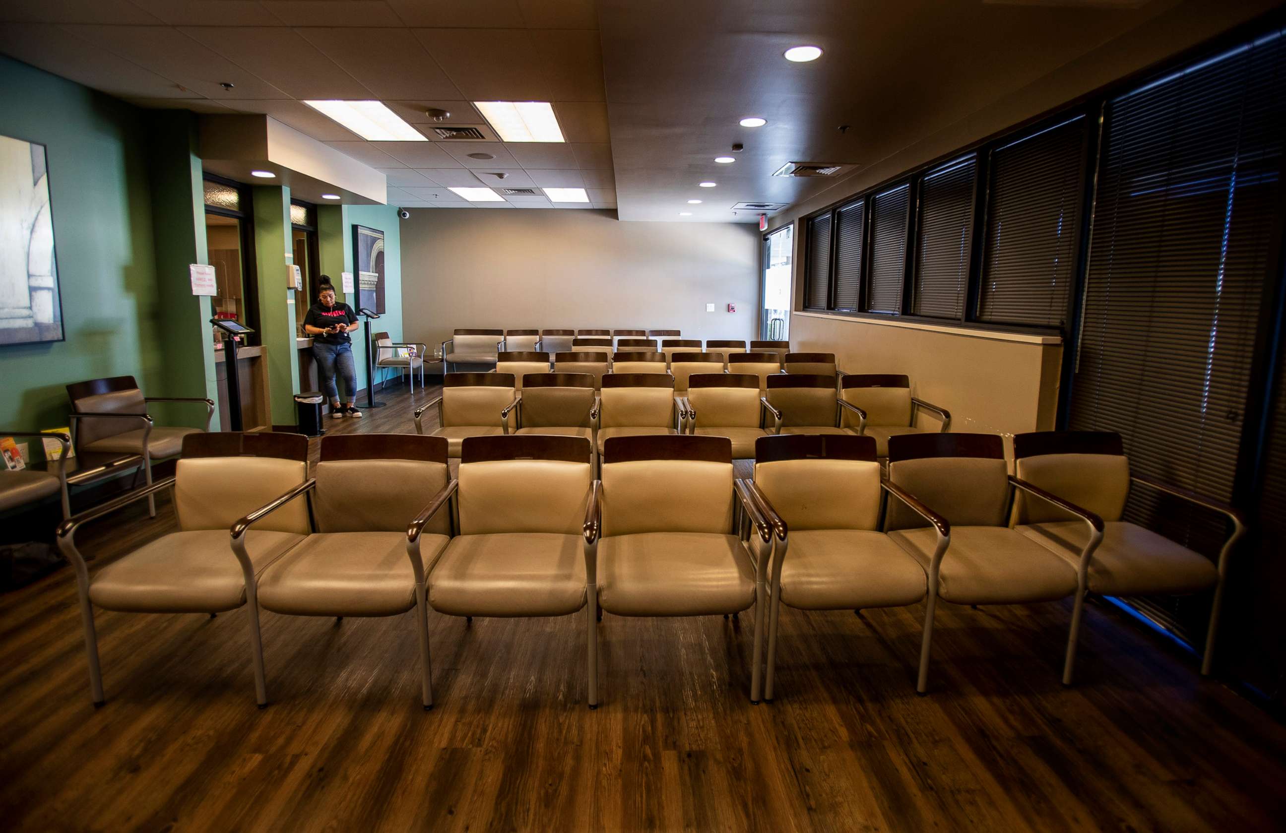 PHOTO: The waiting room at Alamo Womens Reproductive Services is empty as just an hour prior the Supreme Court overturned Roe v. Wade  shutting down abortion services at Alamo Womens Reproductive Services, June 24, 2022, in San Antonio, Texas. 