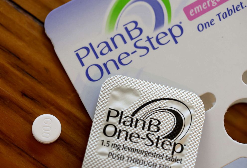 PHOTO: A PlanB one-step contraceptive tablet is displayed on June 30, 2022 in San Anselmo, Calif.