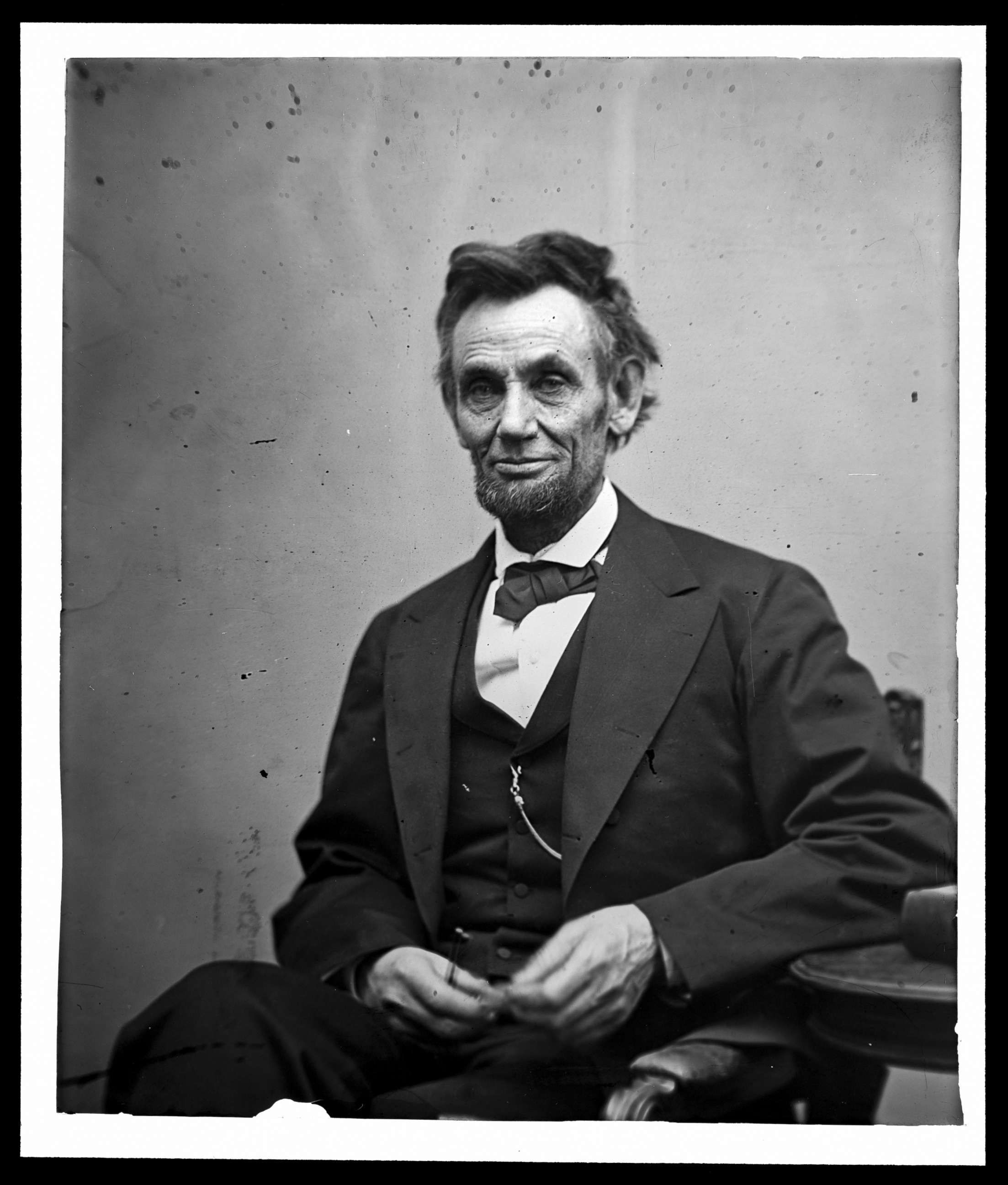 PHOTO: President Abraham Lincoln sits for a portrait on Feb. 5, 1865.