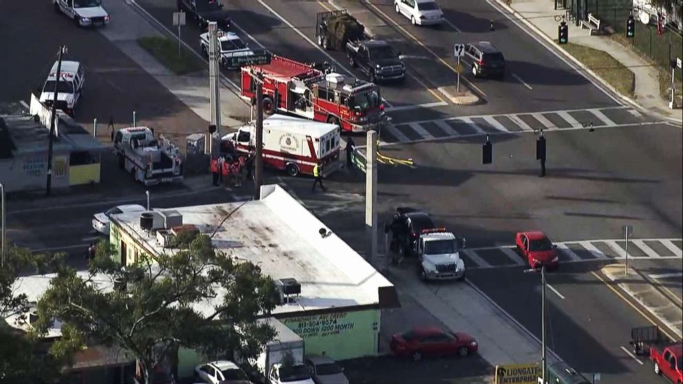 PHOTO: An ambulance was involved in a collision in Tampa, Fla., Nov. 1, 2018, while rushing to the scene of an incident in which multiple children were hit by a car, police said.