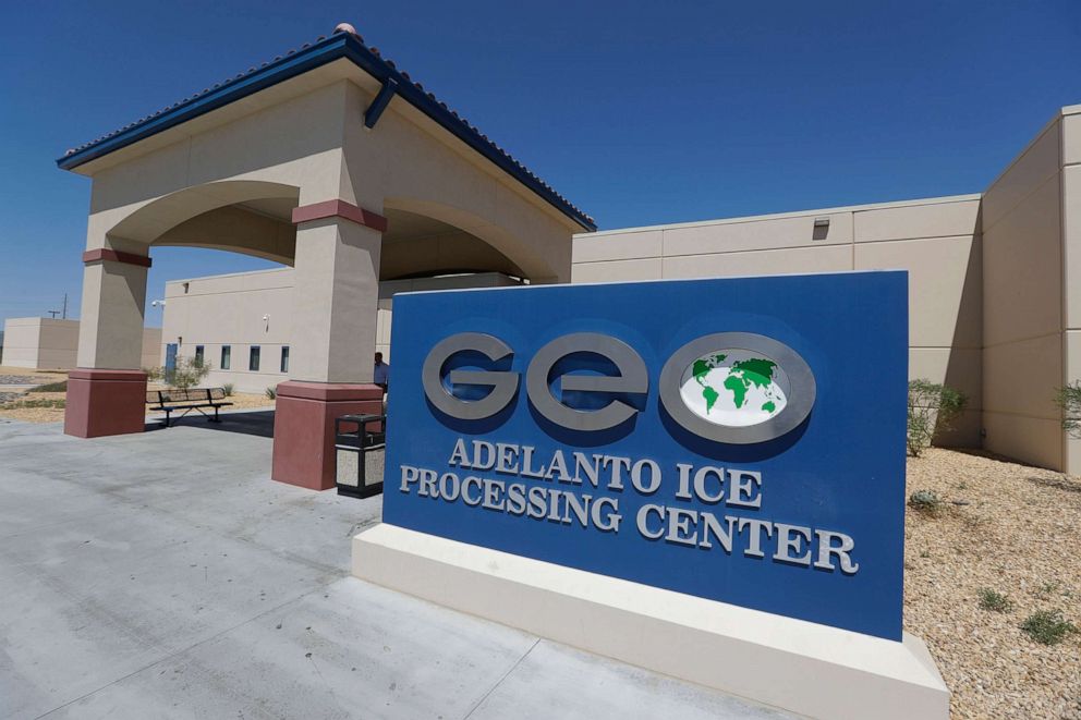 PHOTO: The Adelanto Immigration and Enforcement Processing Center in Adelanto, Calif., Aug. 28, 2019.