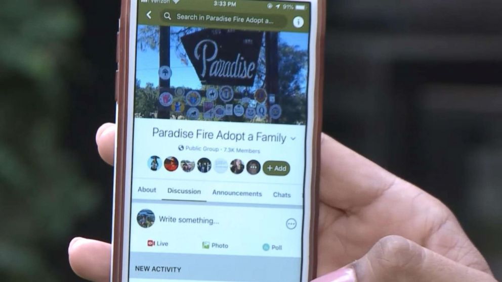 VIDEO: A California couple started the Facebook group after reaching out to help a fire victim via the social media platform.