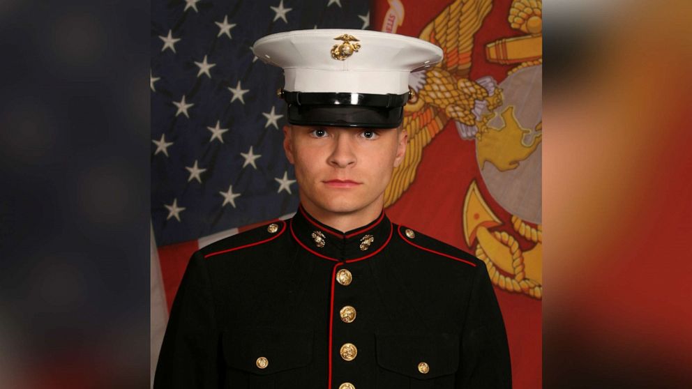 PHOTO: An undated photo of Daegan Page, 23, a Marine among the thirteen U.S. service members who were killed in a deadly airport bombing in Kabul, Afghanistan on Aug. 26, 2021. 