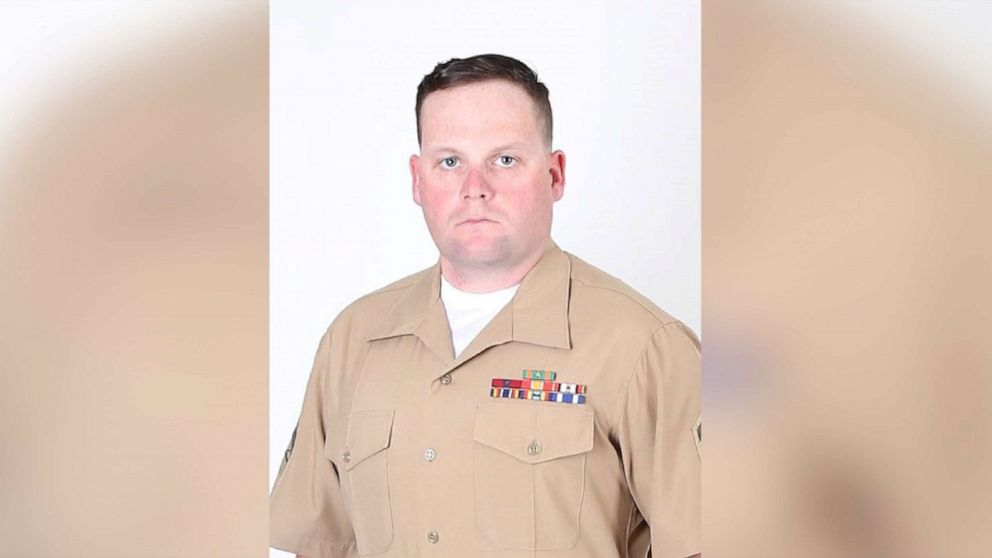 PHOTO: An undated photo of Taylor Hoover, 31, a Marine among the thirteen U.S. service members who were killed in a deadly airport bombing in Kabul, Afghanistan on August 26, 2021. 