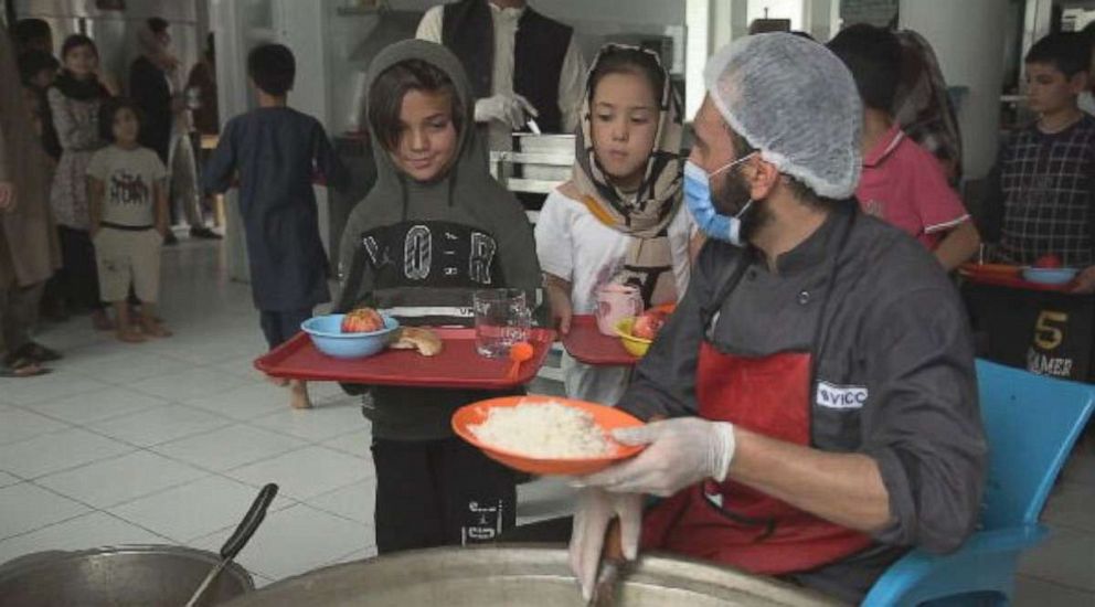 PHOTO: Zarlasht is served food at Salam Cafe