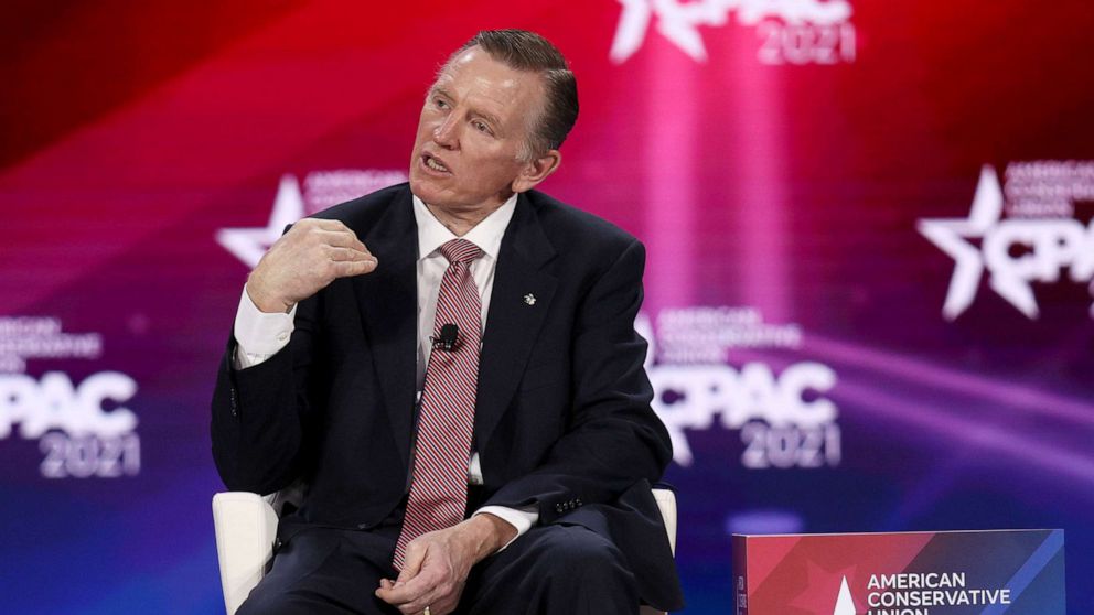 Former President Donald Trump was the subject of an awkward clash Wednesday between House GOP leaders over his speaking at CPAC this weekend.