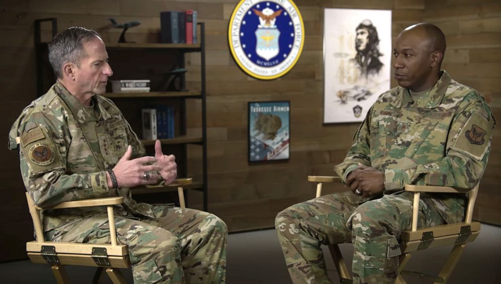 PHOTO: Air Force Chief of Staff Gen. David Goldfein and Chief Master Sergeant of the Air Force Kaleth Wright sat down for a candid conversation about race.