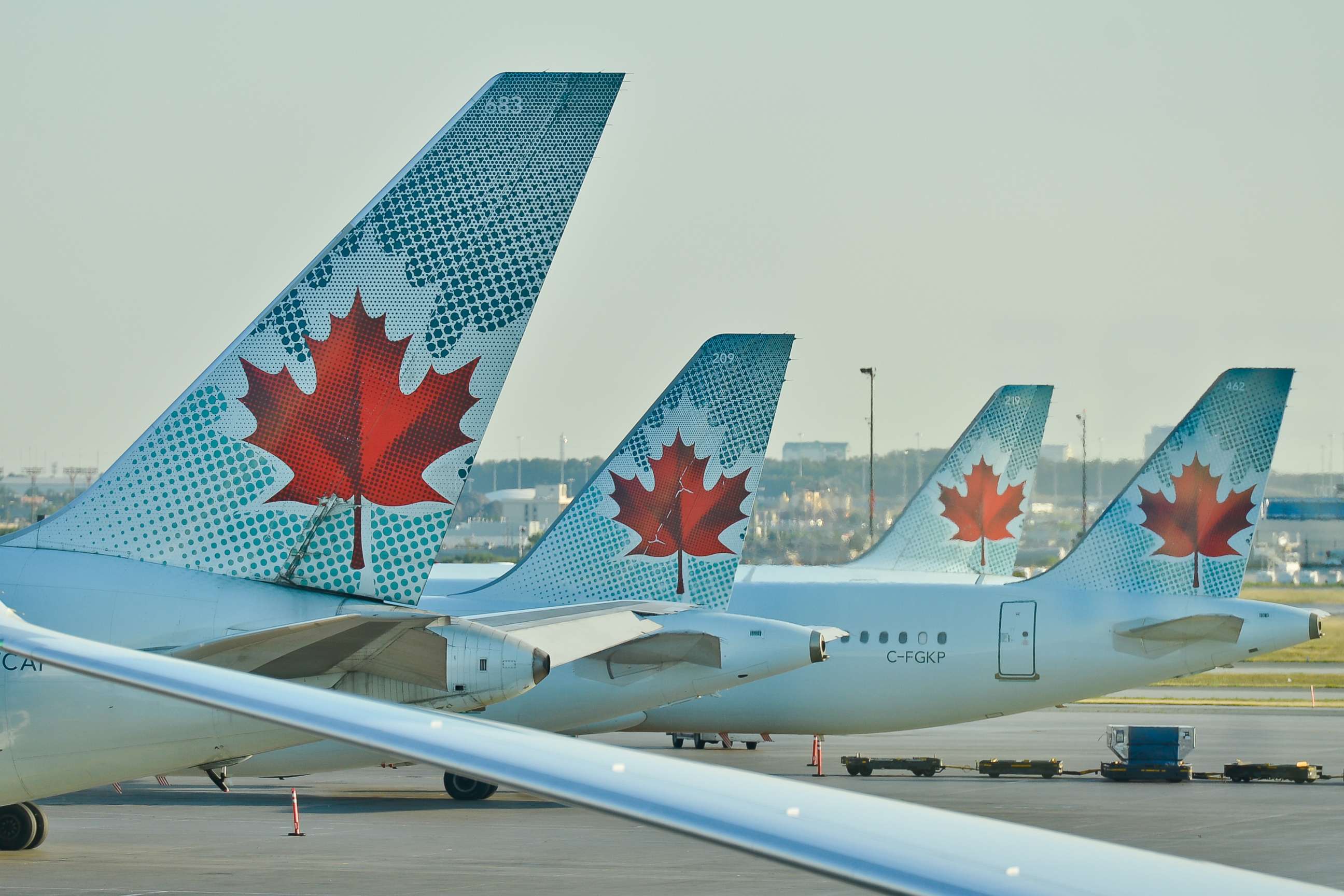 PHOTO: A view of Air Canada planes at Toronto Pearson International Airport, July 2016.