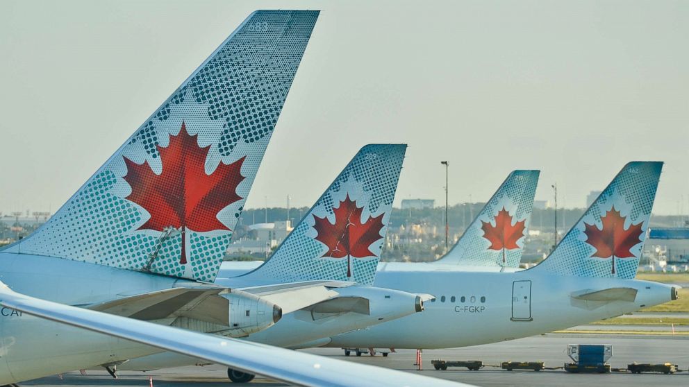 PHOTO: A view of Air Canada planes at Toronto Pearson International Airport, July 2016.