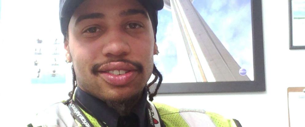 PHOTO: Jahmaul Allen, 28, who works for American Airlines, grabbed attention this holiday season when he was captured dancing to the delight of passengers on the tarmac at Toronto Pearson International Airport.