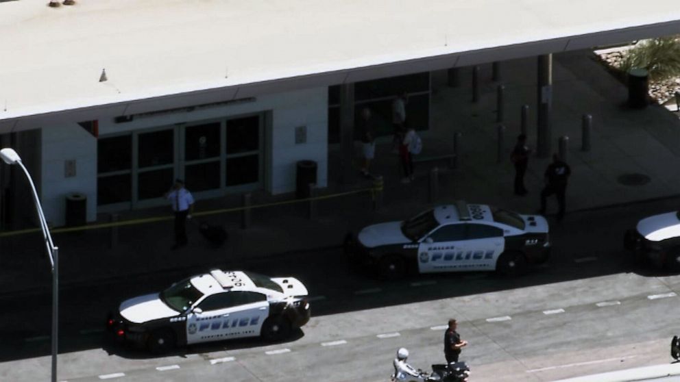 PHOTO: Dallas police respond to Dallas Love Field Airport on July 25, 2022.