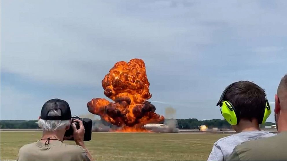  One person died during the "pyrotechnic portion" of an air show in Battle Creek, Michigan, July 2, 2022.