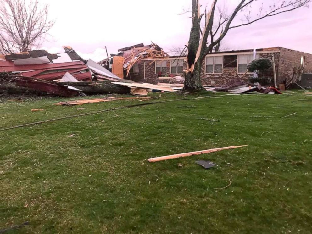 PHOTO: A photo posted to the Limestone County Sheriff's Facebook page shows weather severe damage in Ardmore, Ala., March 19. 2018. 