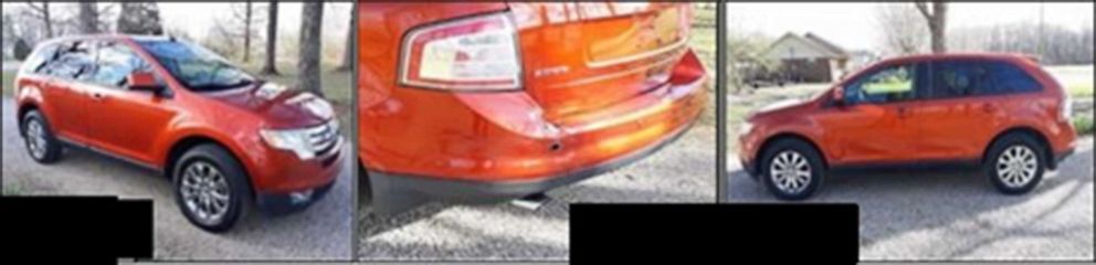 PHOTO: Vicky White and Casey White may be driving a 2007 orange or copper Ford Edge with minor damage to the left back bumper, according to the U.S. Marshals Service.